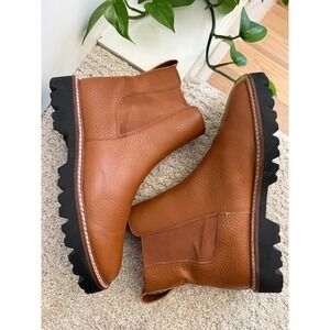 Madewell The Citywalk Lugsole Chelsea Boot English Saddle Women 8.5 NA852